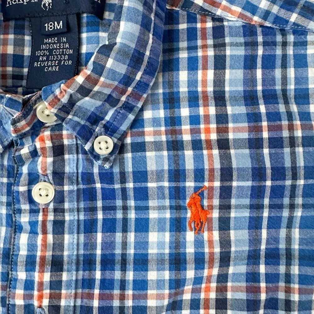 Ralph Lauren | Classic Plaid Shortall (18 mos)